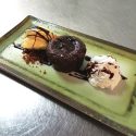 Coulant de Chocolate con Helado de Vainilla